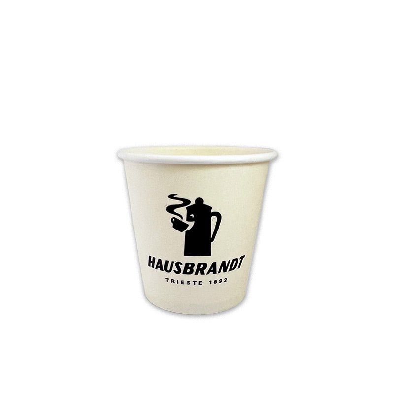 כוסות חד פעמיות לשתיה חמה בנפח 4oz (כ-90 מ״ל) - 1,000 יח׳ - Hausbrandt