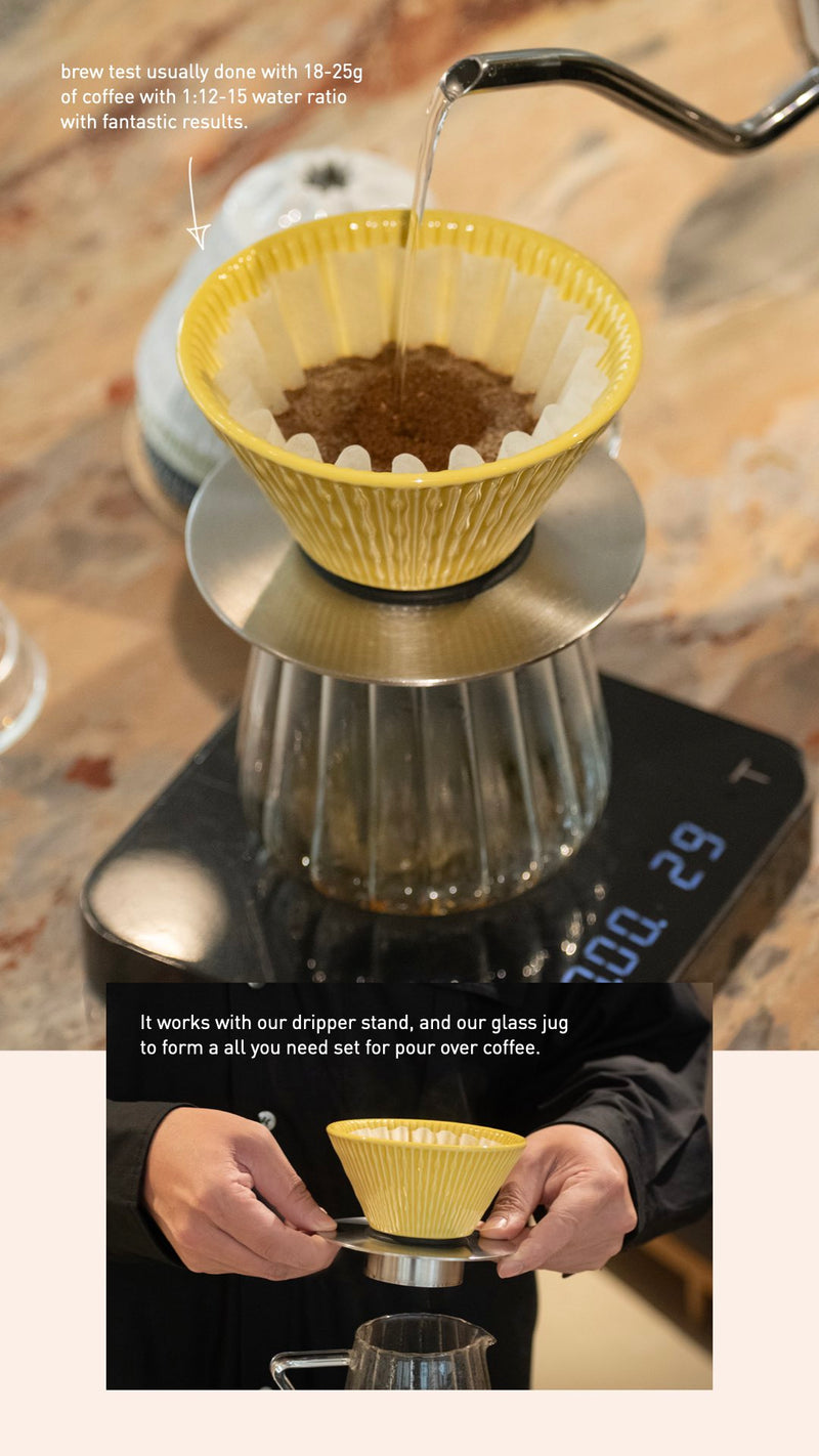 דריפרים לקפה עם תחתית שטוחה פלאטבד ב-13 צבעים מקולקציית ברוארס - Loveramics Brewers