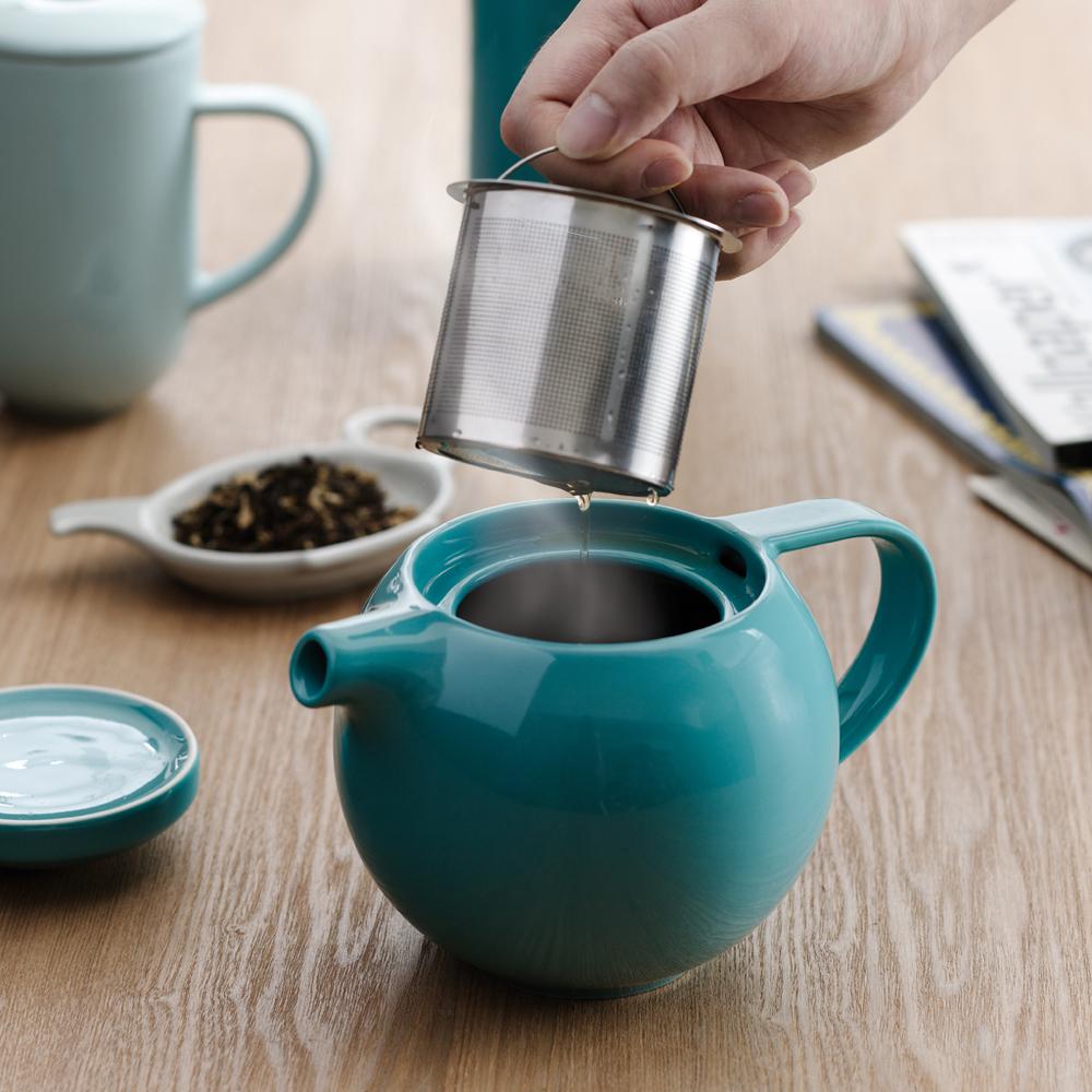 קנקן ומסנן - קנקן תה עם בית חליטה 600 מ"ל מקולקציית לוברמיקס פרו תה - Loveramics Pro Tea