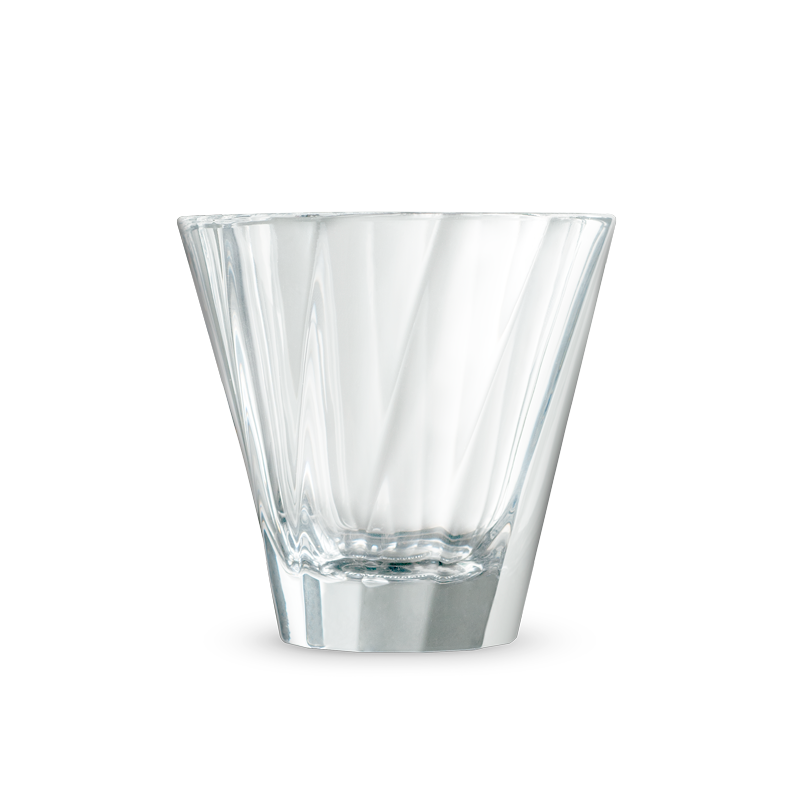 כוס קפוצ'ינו 180 מ״ל ״טוויסטד״ מקולקציית לוברמיקס אורבן גלאס - Loveramics Urban Glass 