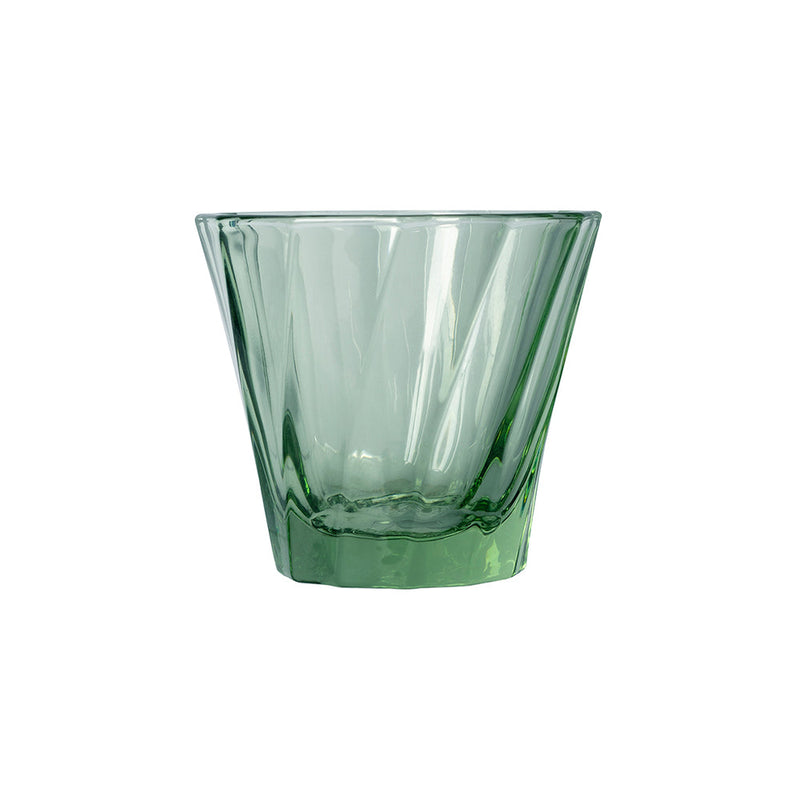 כוס זכוכית - שישיית כוסות טוויסטד זכוכית ירוקה מקולקציית אורבן גלאס - Urban Glass