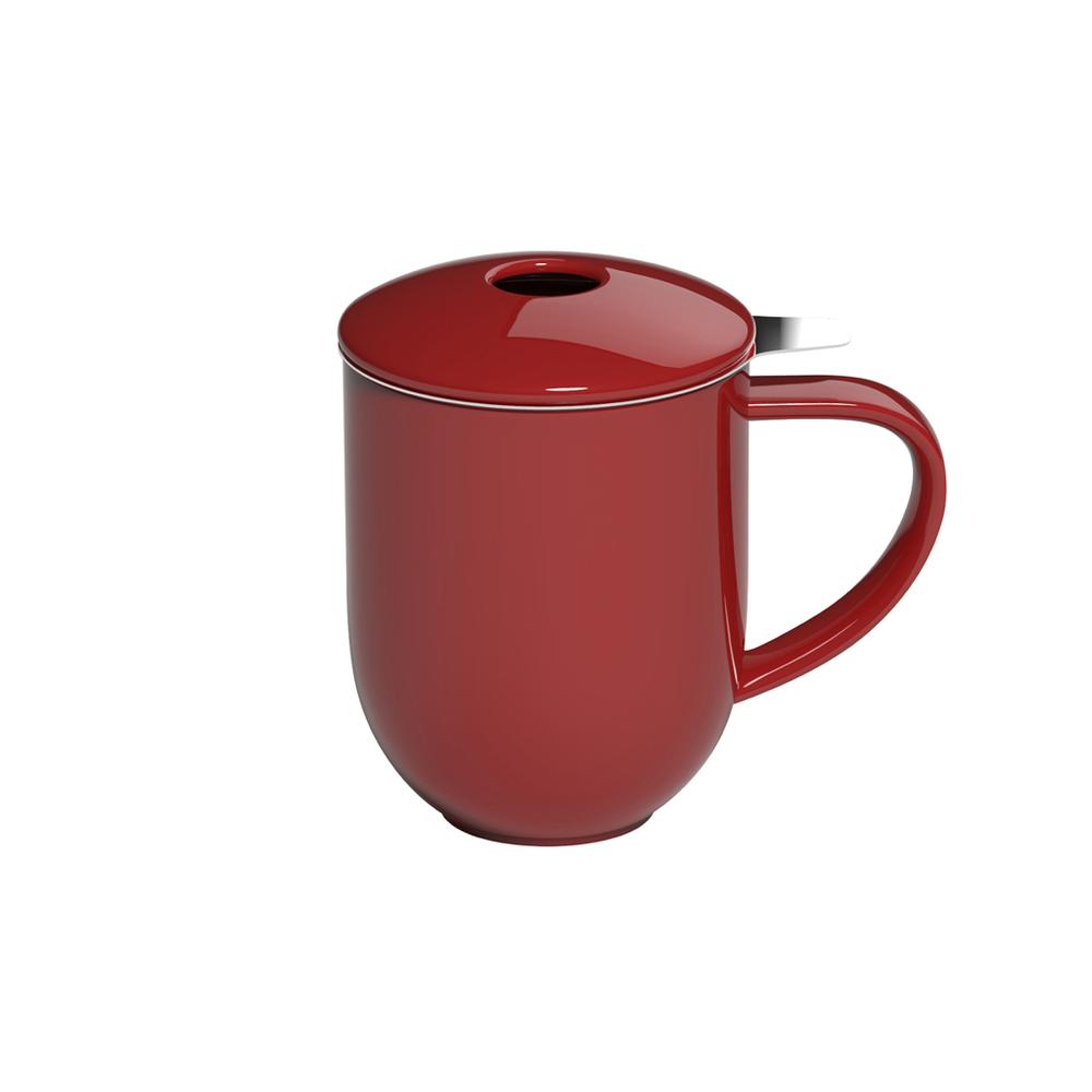 אדום - מאג תה 300 מ״ל עם בית חליטה ומכסה מקולקציית לוברמיקס פרו תה - Loveramics Pro Tea