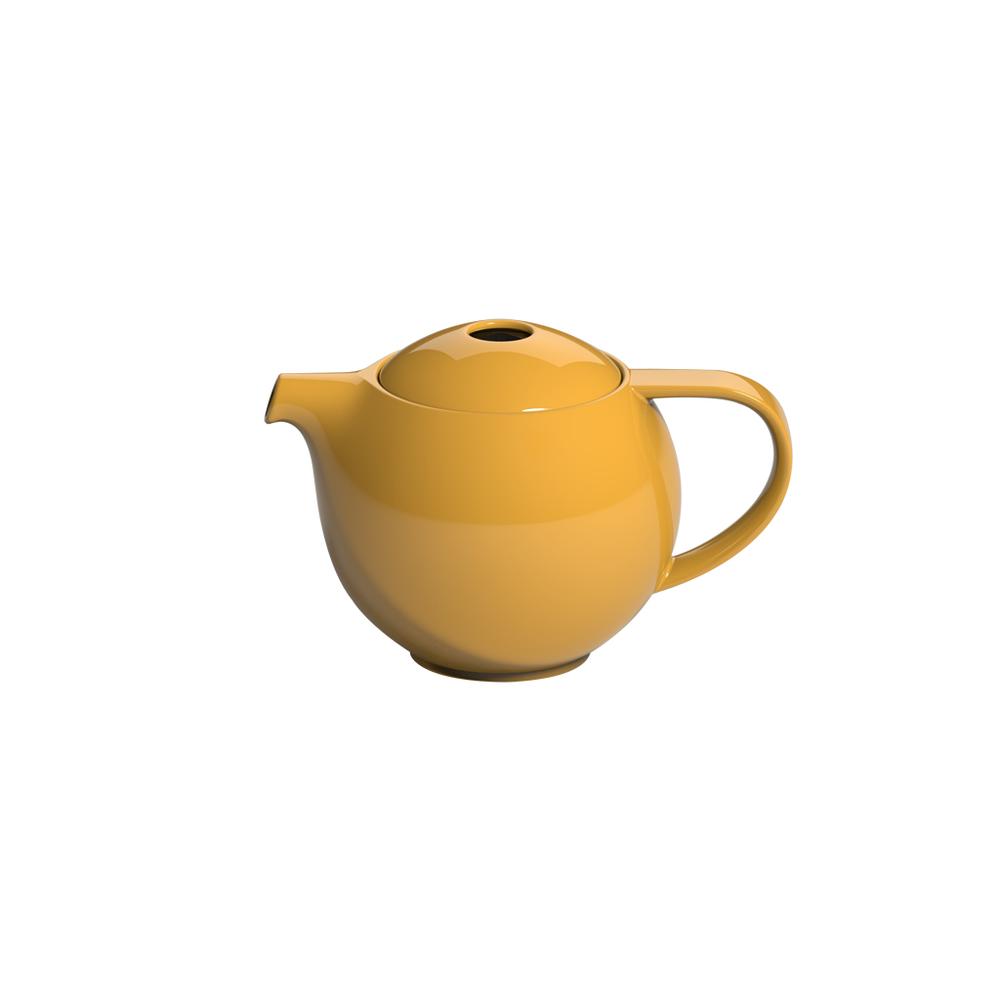 קנקן צהוב לדוגמה - קנקן תה עם בית חליטה 600 מ"ל מקולקציית לוברמיקס פרו תה - Loveramics Pro Tea - CREAMA+