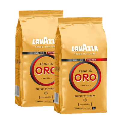 2 ק״ג פולי קפה לוואצה אורו - Lavazza Qualita Oro