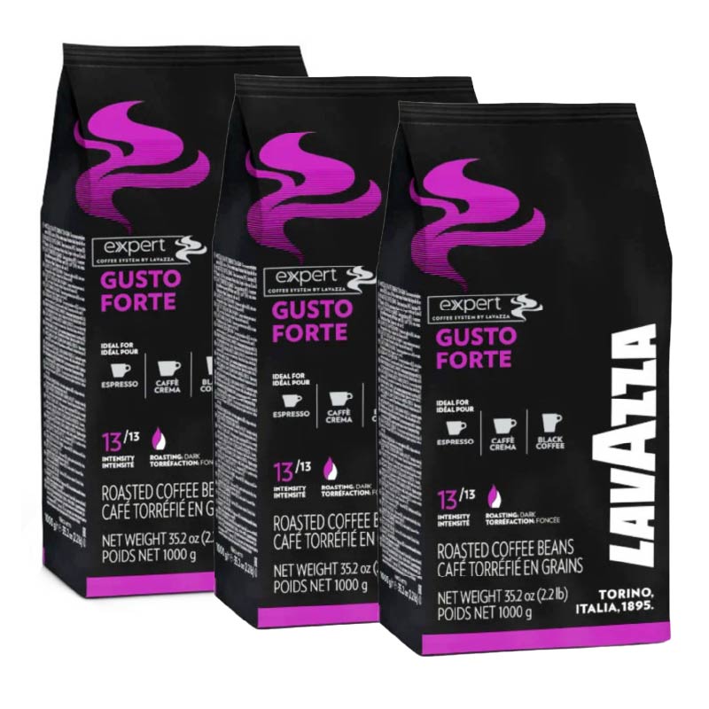 3 ק"ג פולי קפה לוואצה גוסטו פורטה - Lavazza Gusto Forte