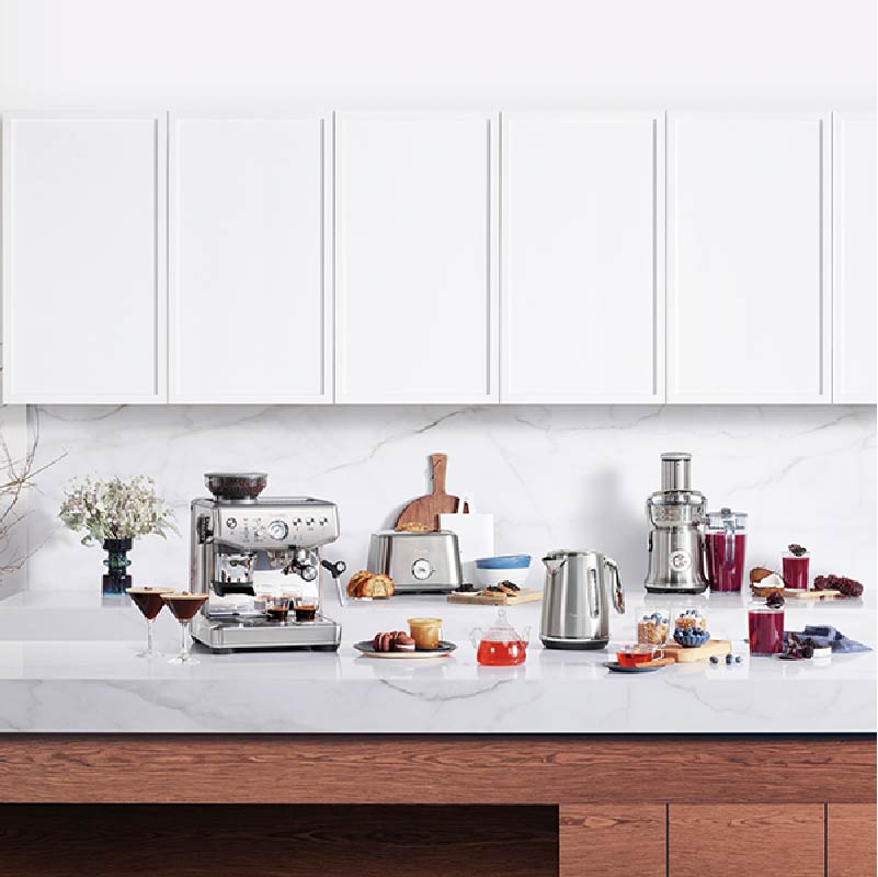 מכונת קפה טוחנת ברוויל בריסטה אקספרס - Breville Barista Express Silver BES876BSS