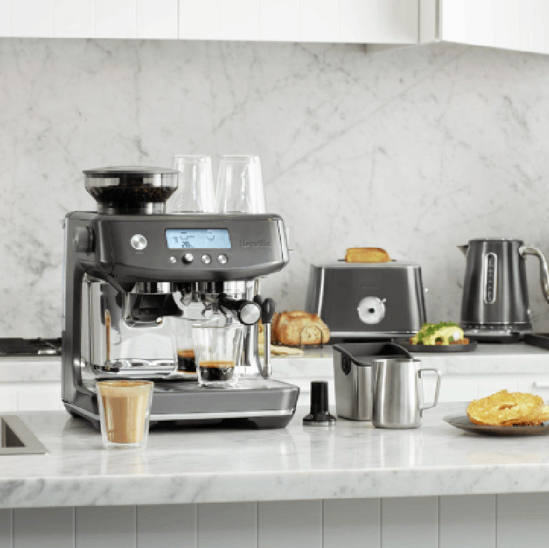 מכונת קפה טוחנת ברוויל בריסטה פרו - Breville Barista PRO Silver BES878BSS