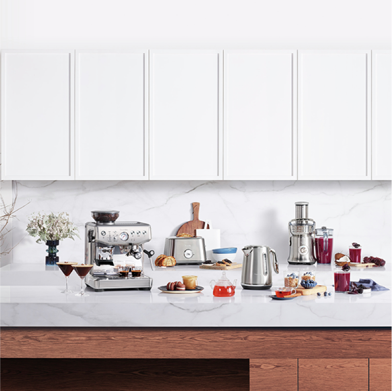 מכונת קפה טוחנת ברוויל בריסטה אקספרס - Breville Barista Express Silver BES876BSS