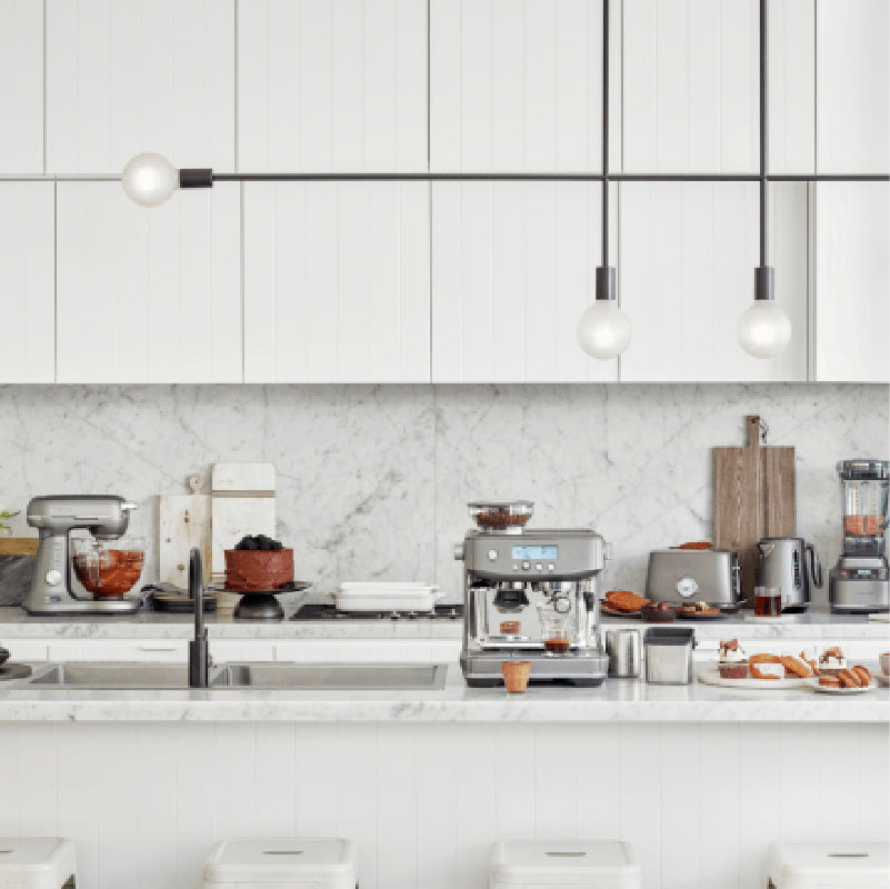 מכונת קפה טוחנת ברוויל בריסטה פרו - Breville Barista PRO Silver BES878BSS
