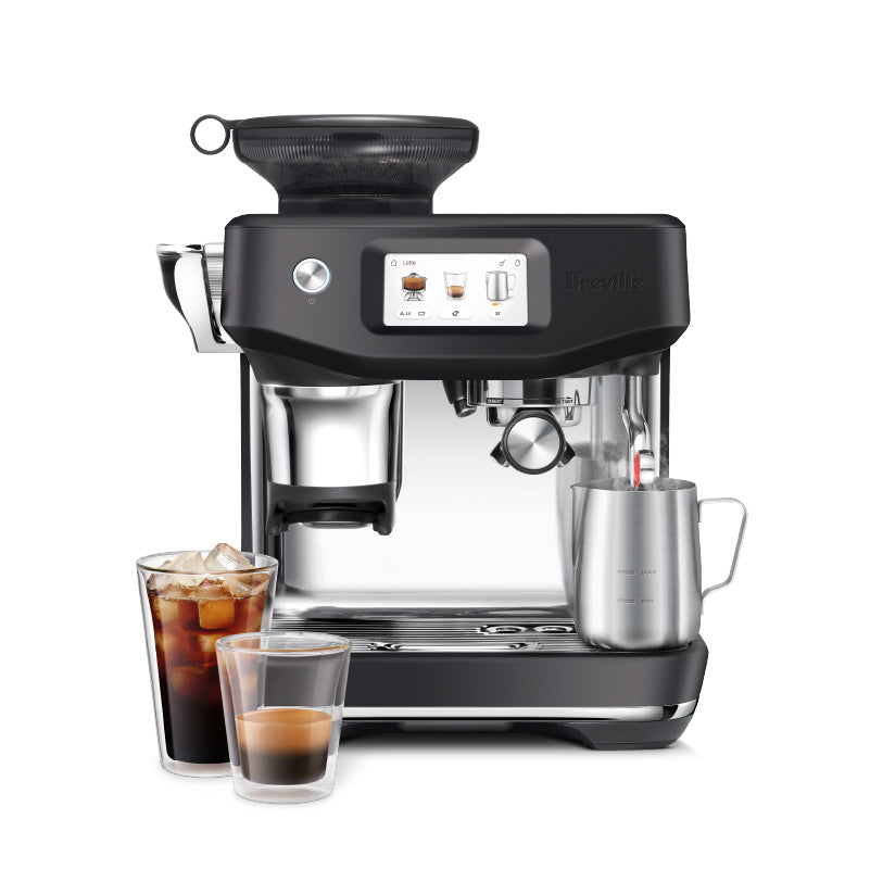 מכונת קפה טוחנת ברוויל בריסטה טאץ' שחור - Breville Barista Touch Black BES881BTR