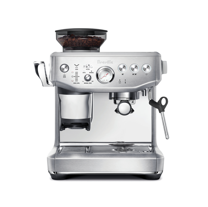 מכונת קפה טוחנת ברוויל בריסטה אקספרס - Breville Barista Express Silver BES876BSS