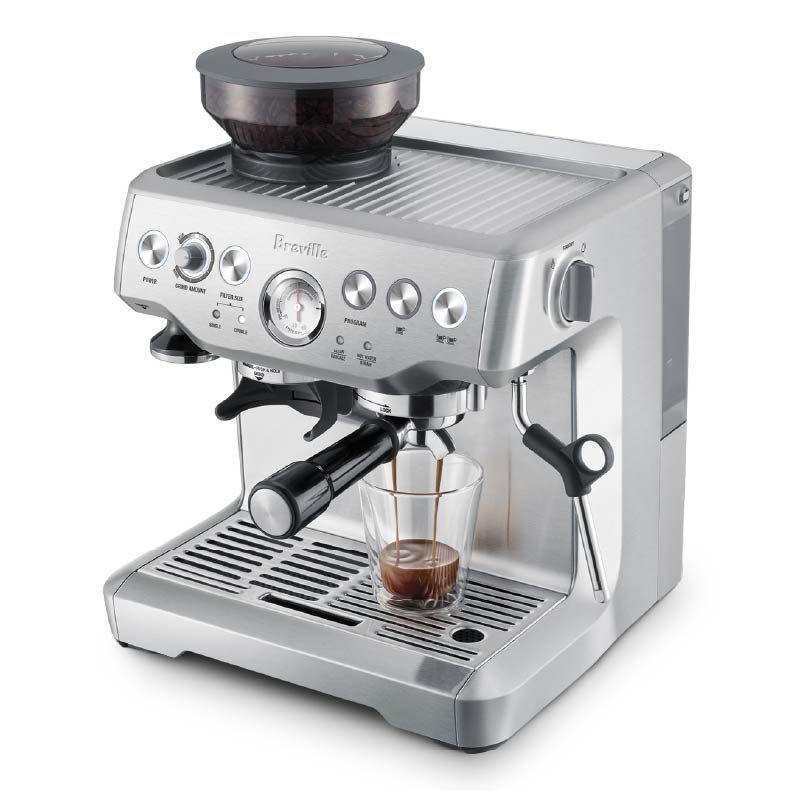 מכונת קפה טוחנת ברוויל בריסטה אקספרס - Breville Barista Express Silver BES870BSS