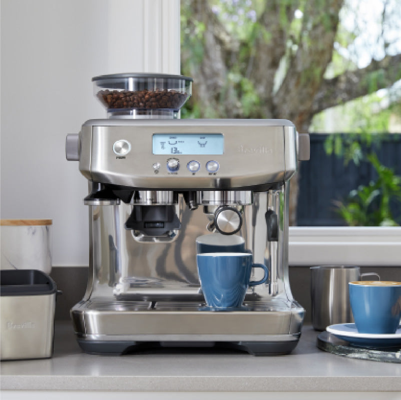 מכונת קפה טוחנת ברוויל בריסטה פרו - Breville Barista PRO Silver BES878BSS