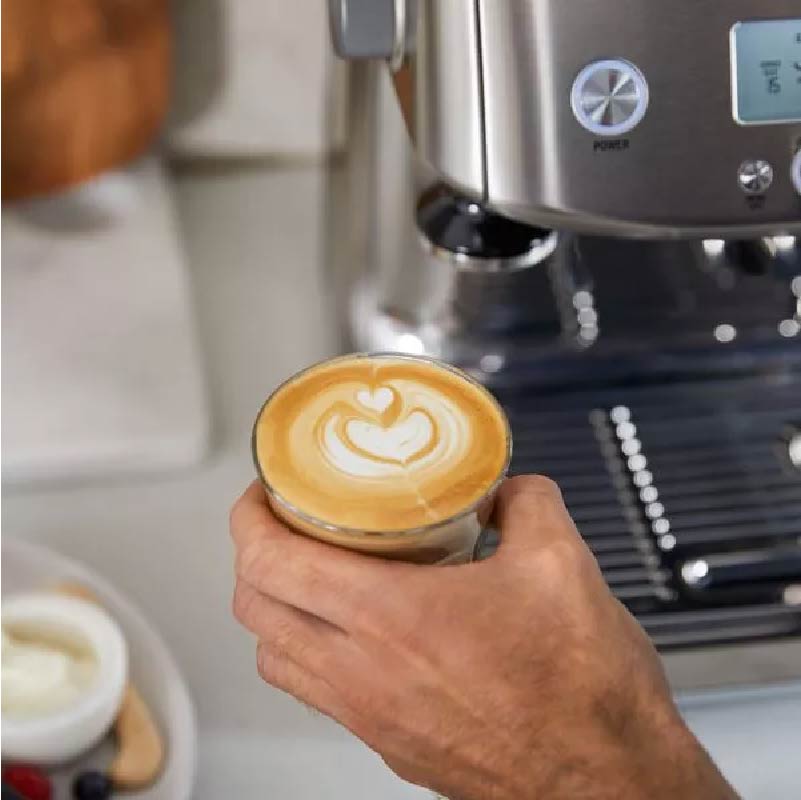 מכונת קפה טוחנת ברוויל בריסטה אקספרס - Breville Barista Express Silver BES870BSS
