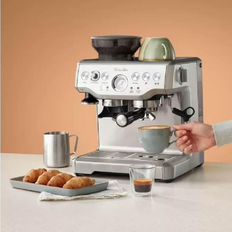 מכונת קפה טוחנת ברוויל בריסטה אקספרס - Breville Barista Express Silver BES870BSS