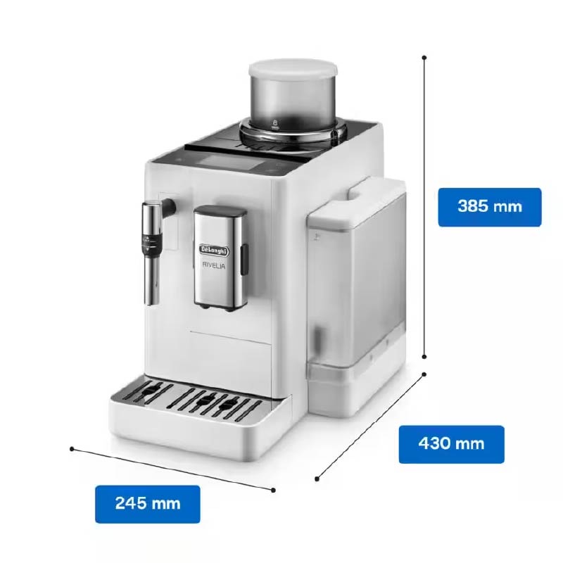 מכונת אספרסו אוטומטית דלונגי - Delonghi Rivelia White EXAM 440.35.W