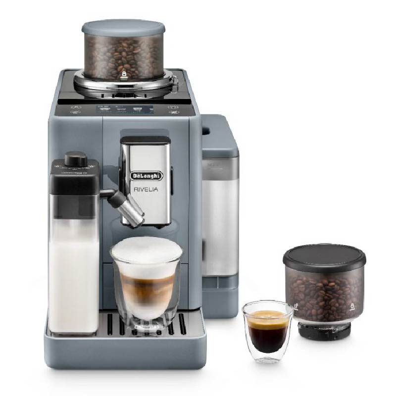 מכונת אספרסו אוטומטית דלונגי בצבע אפור - Delonghi Rivelia EXAM 440.55.G