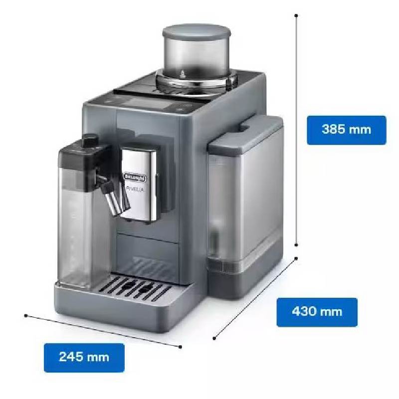 מכונת אספרסו אוטומטית דלונגי בצבע אפור - Delonghi Rivelia EXAM 440.55.G