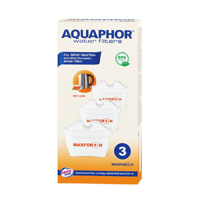 3 יח' פילטר אוניברסלי לקנקני מים  מקספור + H אקוופור - AQUAPHOR