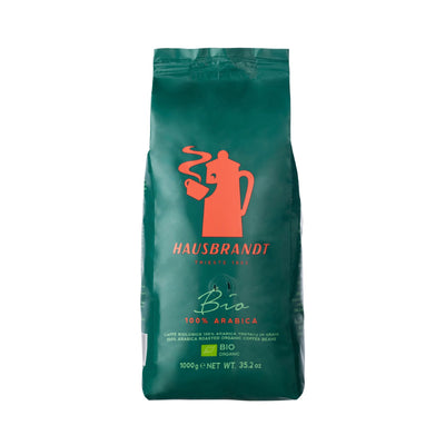 1 ק״ג פולי קפה האוסברנדט ביו 100% ערביקה - Hausbrandt BIO 100% Arabica