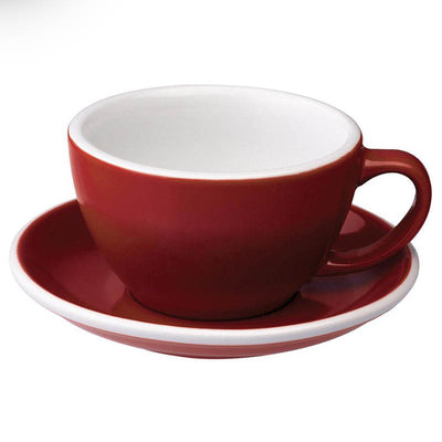 ספל לאטה 300 מ״ל עם/ללא צלוחית בצביעה קלאסית מקולקציית לוברמיקס אג - Loveramics Egg