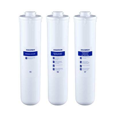 סט סננים להחלפה למערכת קריסטל סופט  - AQUAPHOR