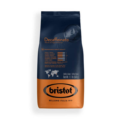 0.5 ק״ג פולי קפה בריסטוט נטול קפאין - Bristot Decaffeinato