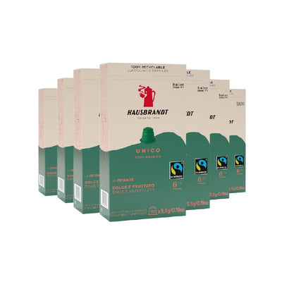 100 קפסולות קפה תואמות נספרסו - האוסברנדט יוניקו - Hausbrandt Unico