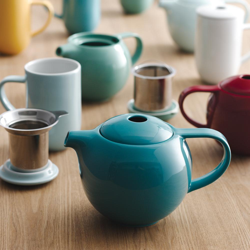 כחול - קנקן תה עם בית חליטה 900 מ"ל מקולקציית לוברמיקס פרו תה - Loveramics Pro Tea
