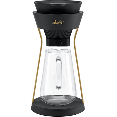 מכונת קפה פילטר ידנית אמנו מליטה בצבע שחור-זהב - Melitta AMANO Filter Coffee Machine Black-Gold