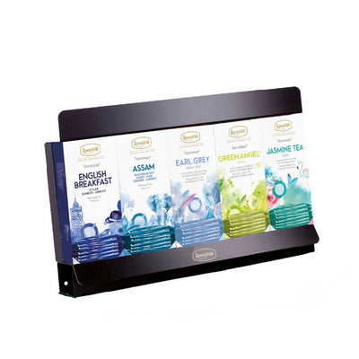 מעמד שחור לבר מבית רונפלדט - מתאים לשש קופסאות תה - Ronnefeldt Teavelope Bar Display