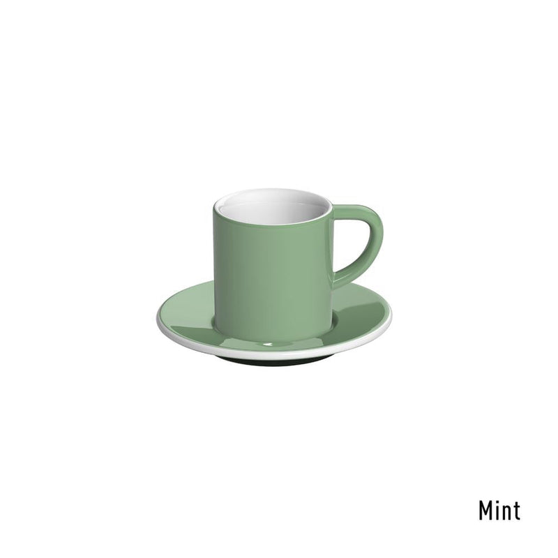 MINT - ספל אספרסו 80 מ״ל עם צלוחית מקולקציית לוברמיקס בונד - Loveramics Bond