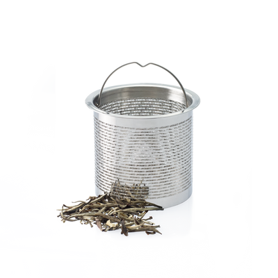 מסננת חליטה בצבע מטאלי מקולקציית פרו תה - גרסת האמן 02 - PRO TEA 2023