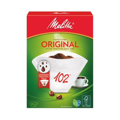 80 פילטרים מנייר אורגינל 102 של מליטה - Melitta Original 102